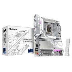 Gigabyte Z890 Aorus Elite White Ice WiFi Z890 Express Chipset Series 2 LGA 1851 ATX Motherboard with WiFi
