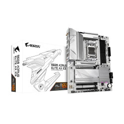 Gigabyte B650 AORUS Elite AX Ice AMD B650 Chipset AM5 Ryzen Socket ATX Motherboard