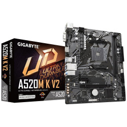 Gigabyte A520M K V2 A520 Chipset AMD Ryzen AM4 Socket Micro ATX Motherboard Gigabyte A520M K V2 A520 Chipset AMD Ryzen AM4 Socket Micro ATX Motherboard
