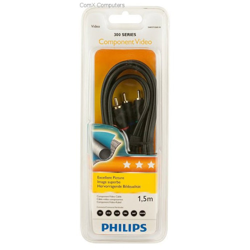 Philips 300 Series 1.5m 3RCA - 3RCA Component video cable