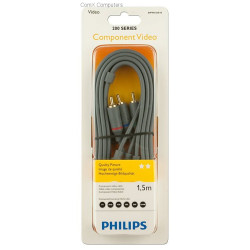 Philips 200 Series 1.5m 3RCA - 3RCA Component video cable