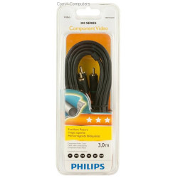 Philips 300 Series 3.0m 3RCA - 3RCA Component video cable