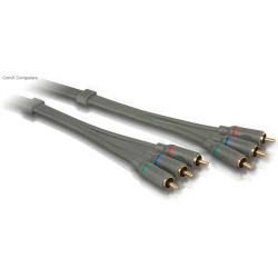 Philips 200 Series 3.0m 3RCA - 3RCA Component Video Cable