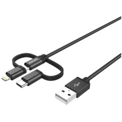 Philips 3-in-1 cable - 1.2m Lightning / USB-C / Micro USB
