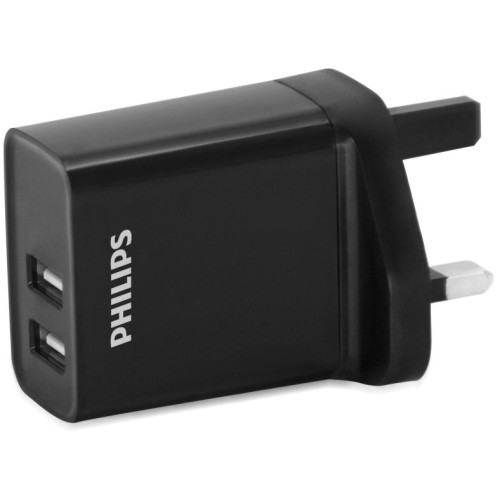 Philips DLP 2610 Dual USB wall charger - UK Type Philips DLP 2610 Dual USB wall charger - UK Type
