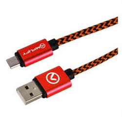 Amplify Pro Linked series Micro USB braided cable - 2 meter - black/red