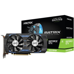 Arktek Geforce GTX 1660 Super 6GB DDR6 192bit Twin fan PCI-e 3.0 x16 Graphics card, DVI, DP, HDMI
