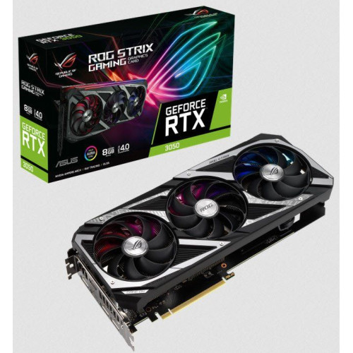 Asus ROG Strix NVIDIA GeForce RTX 3050 8GB GDDR6 128-bit Graphics Card Asus ROG Strix NVIDIA GeForce RTX 3050 8GB GDDR6 128-bit Graphics Card