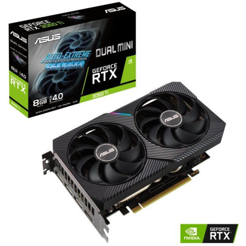 Asus Dual GeForce RTX 3060 Ti Mini 8GB GDDR6 256-bit Graphics Card Asus Dual GeForce RTX 3060 Ti Mini 8GB GDDR6 256-bit Graphics Card