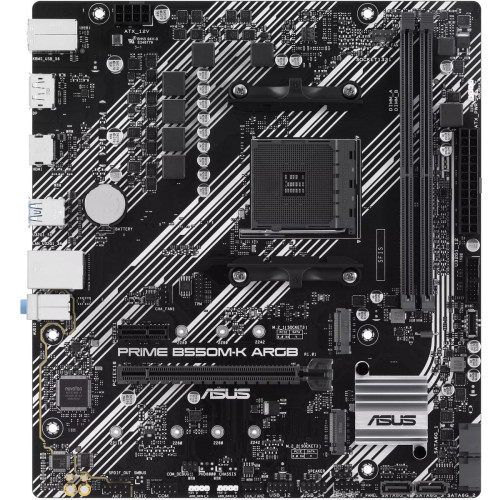 ASUS PRIME B550M-K ARGB AMD Ryzen 5000 Series Socket AM4 ATX Motherboard