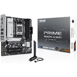 Asus PRIME B840-A WiFi B840 Chipset AMD Ryzen AM5 Socket micro-ATX Motherboard