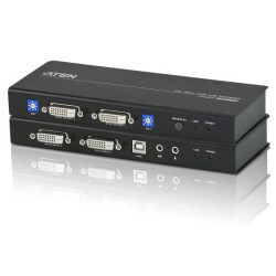 Aten CE604 USB DVI Dual View Cat 5 KVM Extender