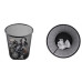 Brainware round Steel Mesh Trash Can Black - sleek Versatile look