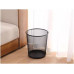Brainware round Steel Mesh Trash Can Black - sleek Versatile look