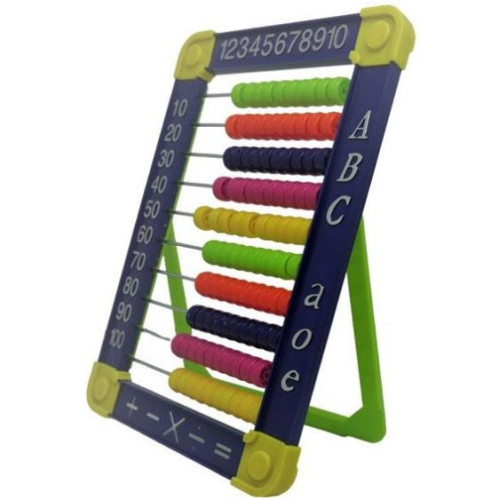 Brainware Bear Blue Plastic Abacus 100 Beads Flatboard Brainware Bear Blue Plastic Abacus 100 Beads Flatboard