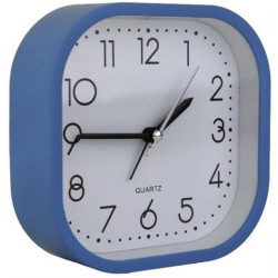 Casey bedside square Alarm Clock 12cm - Blue