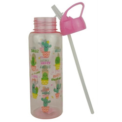 Casey FlipTop 1 Litre Plastic Water Bottle with Drinking Spout - Pink