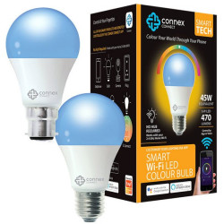 Connex CC-L1000-6 Smart Wi-Fi 6W LED Bulb RGB+W Screw