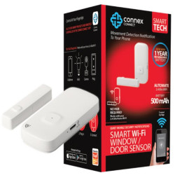 Connex Smart WiFi Door Window Sensor - Rechargeable