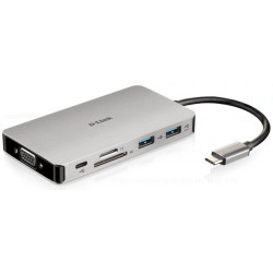 D-link DUB-M910 9-in-1 USB-C Hub with HDMI/VGA/Ethernet/Card Reader/Power Delivery D-link DUB-M910 9-in-1 USB-C Hub with HDMI/VGA/Ethernet/Card Reader/Power Delivery
