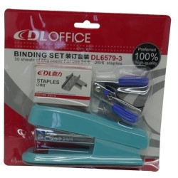 DLOffice Basic Mini Half Strip Stapler Set - Blue