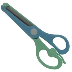 DLOffice Kiddies Multi use Blunt Nose Plastic scissors Blue - length 130mm DLOffice Kiddies Multi use Blunt Nose Plastic scissors Blue - length 130mm
