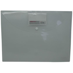 DLOffice A4 Carry Folder with Press Stud on flap Clear - easily stores A4 documents DLOffice A4 Carry Folder with Press Stud on flap Clear - easily stores A4 documents