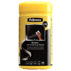 Fellowes 100 Screen Cleaning Wipes