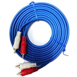 Geeko 5m 2 X Cinch RCA Male Audio Cable