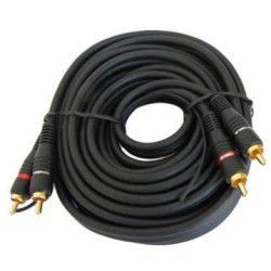 Geeko 2 X RCA Male to Male Audio Cable With Ground