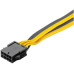 Goobay 8 pin Female to Dual 6+2 male for PCI-e Power Supply cable Goobay 8 pin Female to Dual 6+2 male for PCI-e Power Supply cable