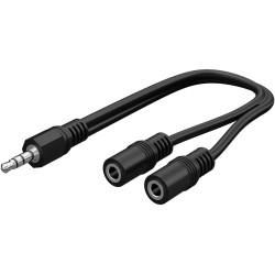 Goobay 3.5 mm Audio Y Cable Adapter - 0.2 m