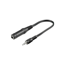 Goobay 3.5 mm Male to 6.35 mm Female Headphone Adapter