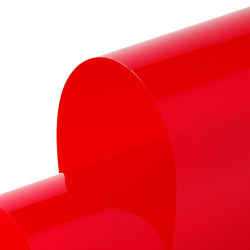 Hexis C4000 Building Decoration Film Transparent Clear ADH 1230mm x 30m - Perm Red