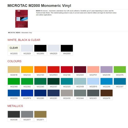 Hexis Microtac ME2000 Monomeric Vinyl Promo Gloss 80mic 1230mm x 50m - Mouse Grey Hexis Microtac ME2000 Monomeric Vinyl Promo Gloss 80mic 1230mm x 50m - Mouse Grey