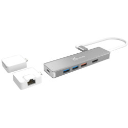 J5 Create JCD375 ULTRADRIVE Kit USB-C Modular 9-in-1 Mini Dock J5 Create JCD375 ULTRADRIVE Kit USB-C Modular 9-in-1 Mini Dock