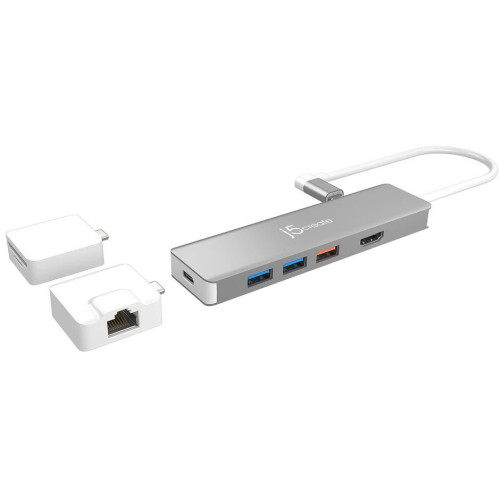 J5 Create JCD375 ULTRADRIVE Kit USB-C Modular 9-in-1 Mini Dock
