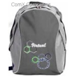 Macaroni Ateneo Two Ton Black and Grey Student Backpack