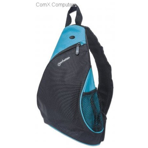 Manhattan Dashpack Black & Blue 12" Lightweight Notebook Bag