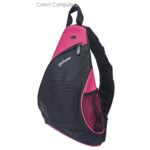 Manhattan Dashpack Black & Pink 12" Lightweight Notebook Bag
