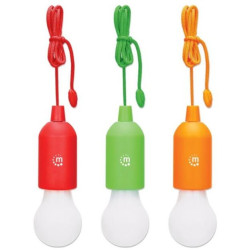 Manhattan Battery Powered Hanging LED Light - 3-Pack Set With Red, Green And Orange
