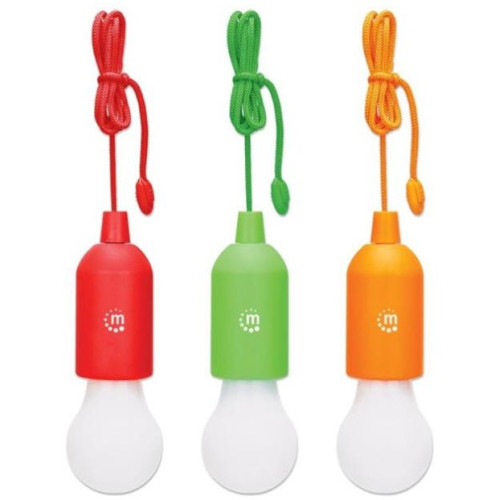 Manhattan Battery Powered Hanging LED Light - 3-Pack Set With Red, Green And Orange