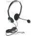 Manhattan Black Stereo Headset + Microphone