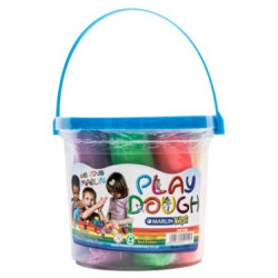 Marlin Kids Play Dough 1kg Bucket 8 Colours