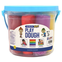 Marlin Kids Play Dough 500g Bucket - 5 Colours