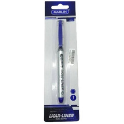 Marlin Liqui Liner Roller Ball Pen Blue Single ?" Medium 0.7mm Nib - No Warranty Marlin Liqui Liner Roller Ball Pen Blue Single ?" Medium 0.7mm Nib - No Warranty