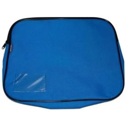 Marlin Canvas book bag - Royal Blue - safe and Secure Zip closure
