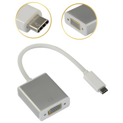 Microworld USB-C 3.1 Male to VGA Female Cable