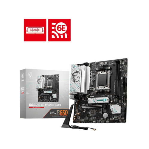 MSI B650M GAMING WIFI AMD B650 Chipset AMD Ryzen 8000/7000 AM5 Socket mATX Motherboard