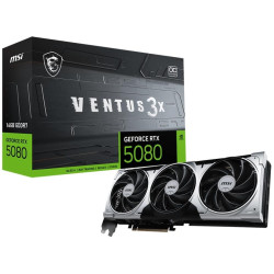 MSI nVidia Geforce RTX 5080 Ventus 3X OC Plus 16GB GDDR7 PCI-e 5.0 x16 Graphics card, DP, HDMI